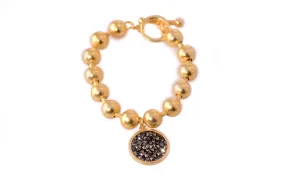 Karine Sultan Louna Charm Bracelet (Gold or Silver)