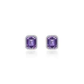 Lafonn February Birthstone Solitaire Stud Earrings BE008AMP00