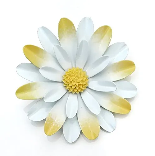 Large White and Yellow Brooch Daisy