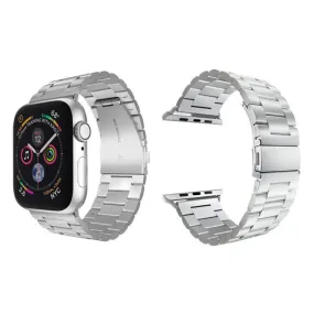 Lippa Apple Watch (38/40/SE/41/42mm) Rustfri Stål Rem - Sølv