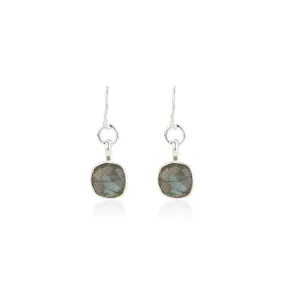 Maeve, Gemstone Drop Earrings, Sterling Silver