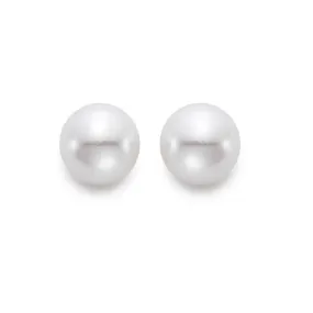 Mastoloni Freshwater White Gold Pearl Stud Earrings