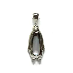 Mother Of Pearl Inlaid Penguin Pendant