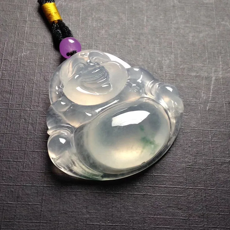 Natural Jade Pendant Jadeite Buddha Pendant PT313