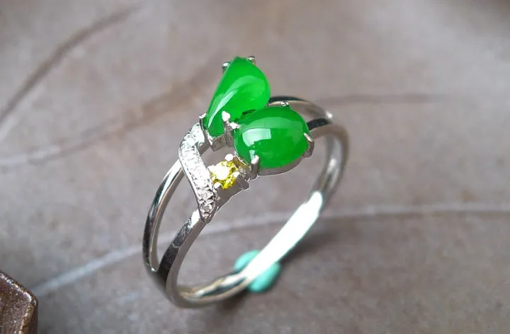 Natural Jade Ring Jadeite Ring TP22