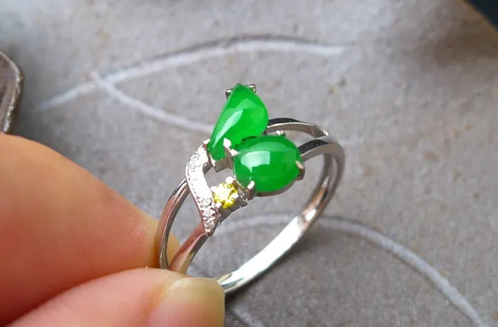 Natural Jade Ring Jadeite Ring TP22