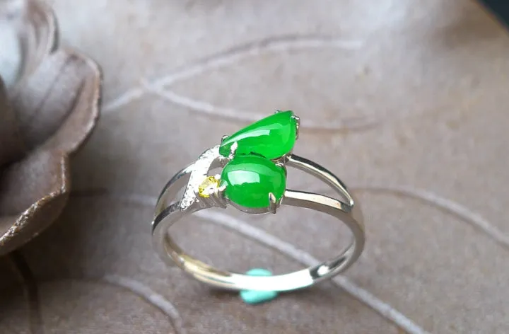 Natural Jade Ring Jadeite Ring TP22