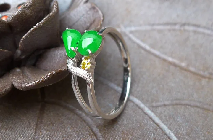 Natural Jade Ring Jadeite Ring TP22