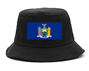 New York State Flag NY Chest Mens Bucket Hat