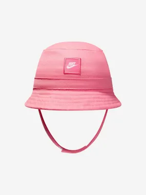 Nike Girls Logo Bucket Hat in Pink