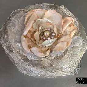 'Pearl Rhapsody' - Flower Brooch No.27