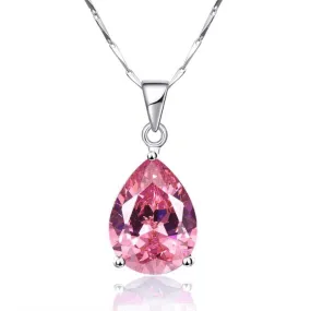 Persian Pink Pear 13.9CT Pink Topaz IOBI Precious Gems Pendant