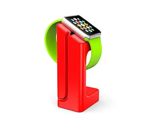 Plastic Watch Charging Display Stand for 38mm/ 42mm Apple Watch - Red