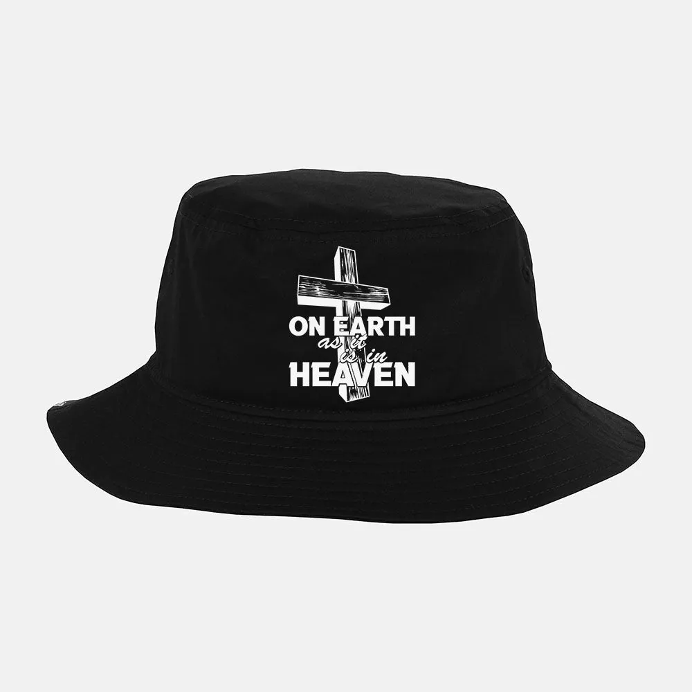 Prayer Bible Religious Jesus On Earth As It Is In Heaven Bucket Hat