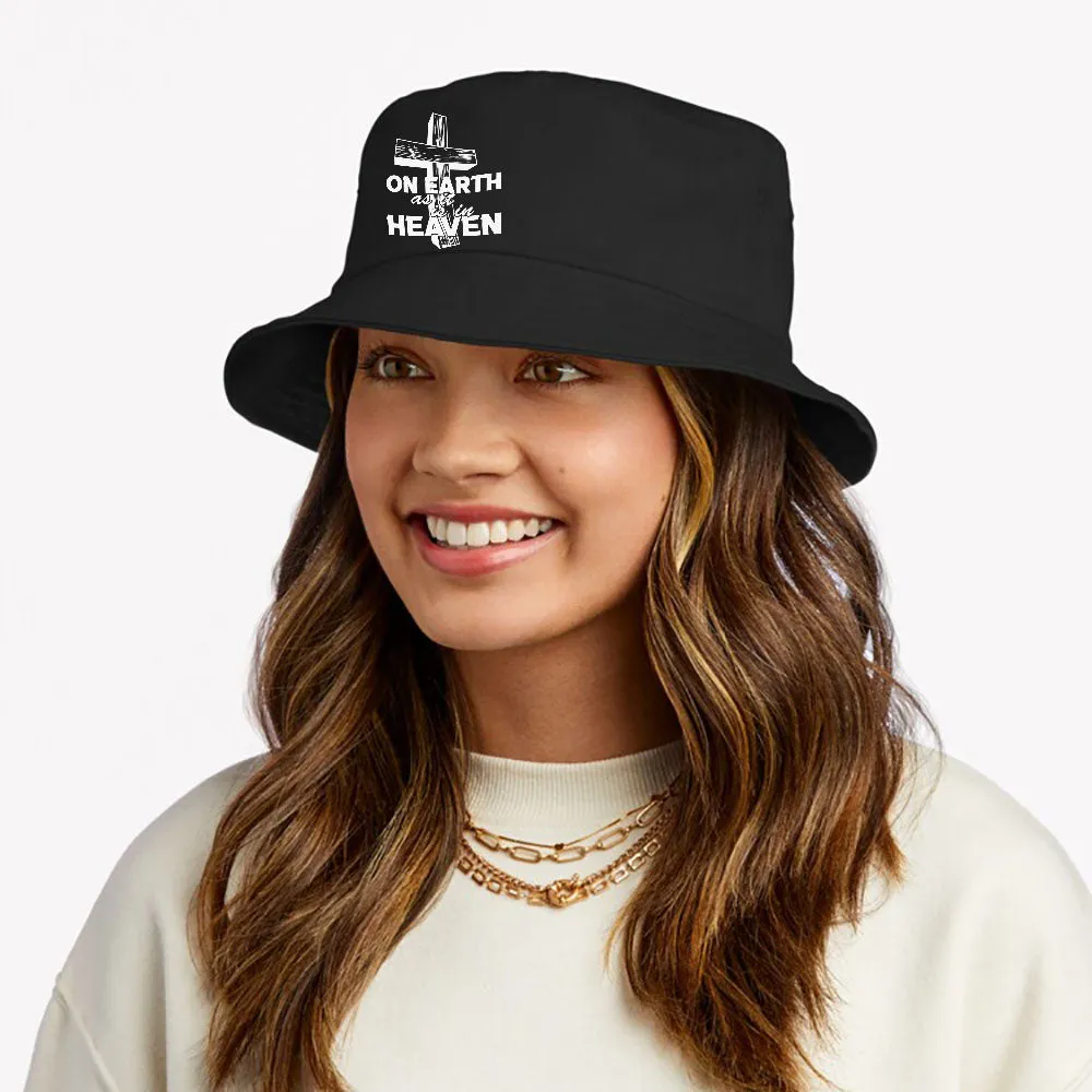 Prayer Bible Religious Jesus On Earth As It Is In Heaven Bucket Hat