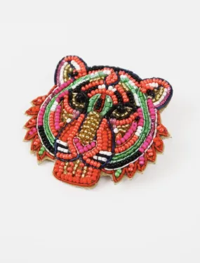 Rainbow Tiger Brooch