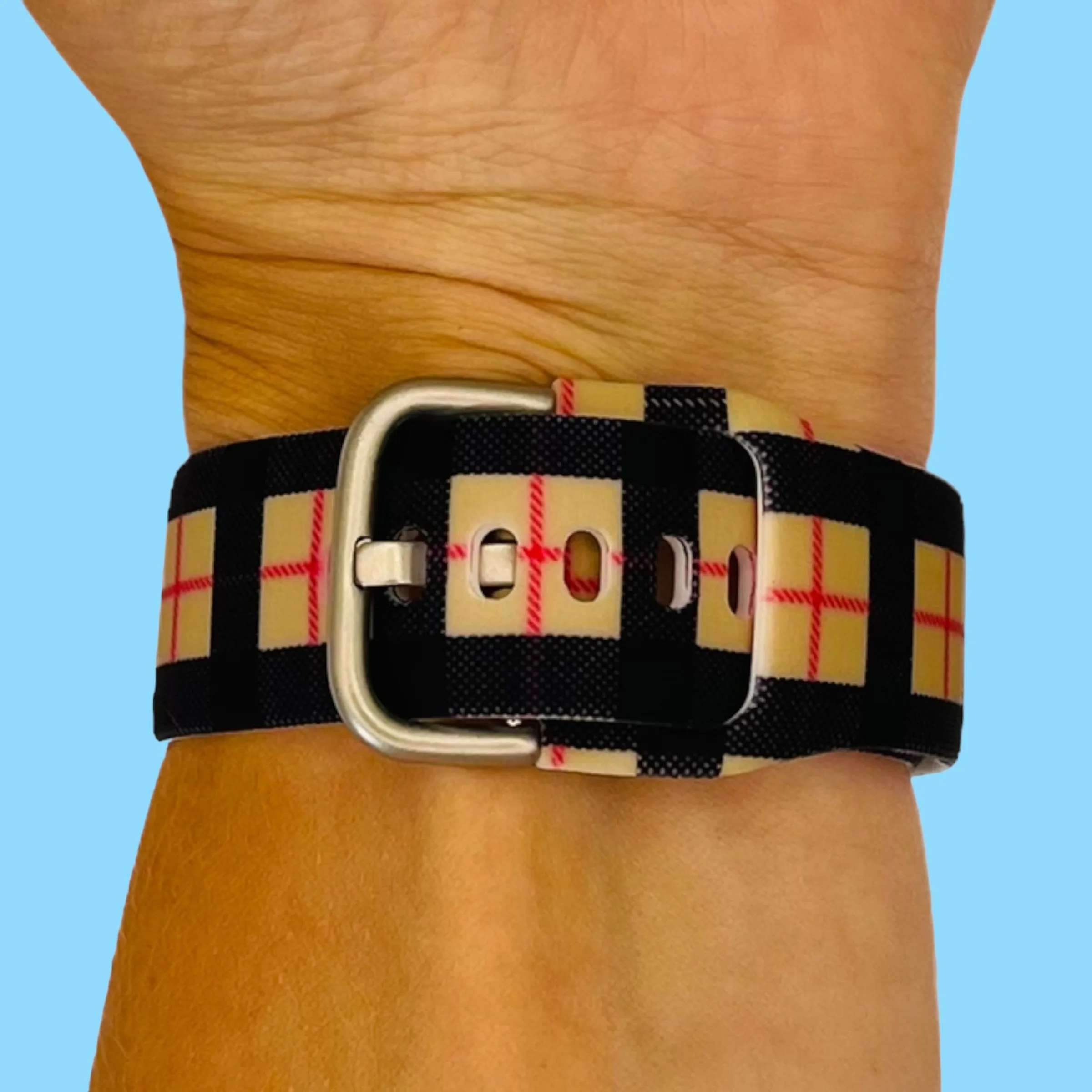 Silicone Pattern Watch Straps compatible with the Olympic 22mm Range