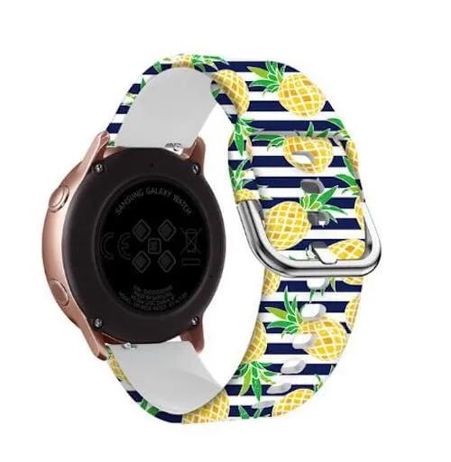 Silicone Pattern Watch Straps compatible with the Olympic 22mm Range