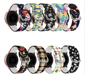 Silicone Pattern Watch Straps compatible with the Olympic 22mm Range