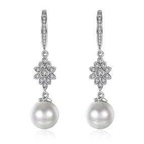 SKMEI LKN013 Pearl Drop Flower Earrings for Ladies