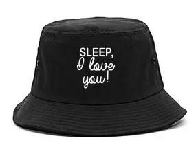 Sleep I Love You Funny Tired Mens Bucket Hat