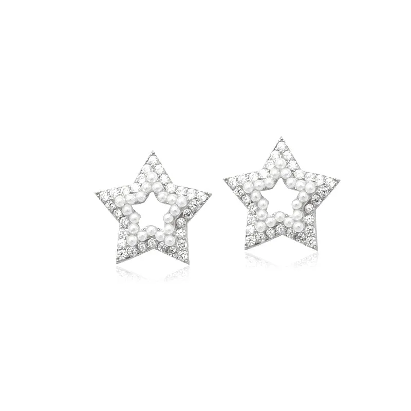 Star Pearl Earrings