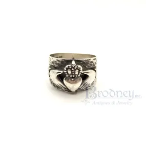 Sterling Silver Men's Claddagh Ring