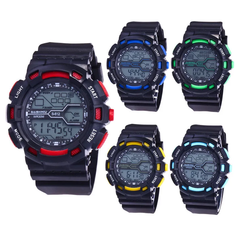 Student Electronic Sports Watch Children's Chronograph Watch Luminous Electronic Watch