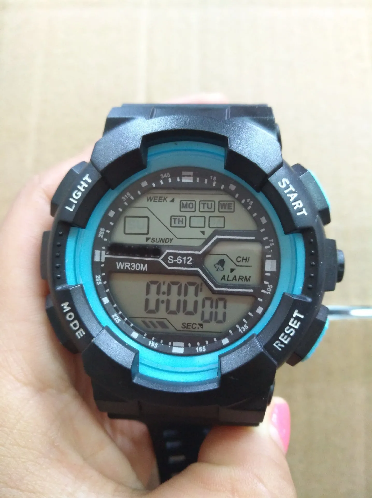 Student Electronic Sports Watch Children's Chronograph Watch Luminous Electronic Watch