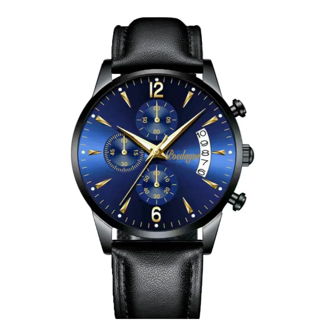 Swiss Waterproof Luminous Calendar Men's Watch Korean Fashion Business