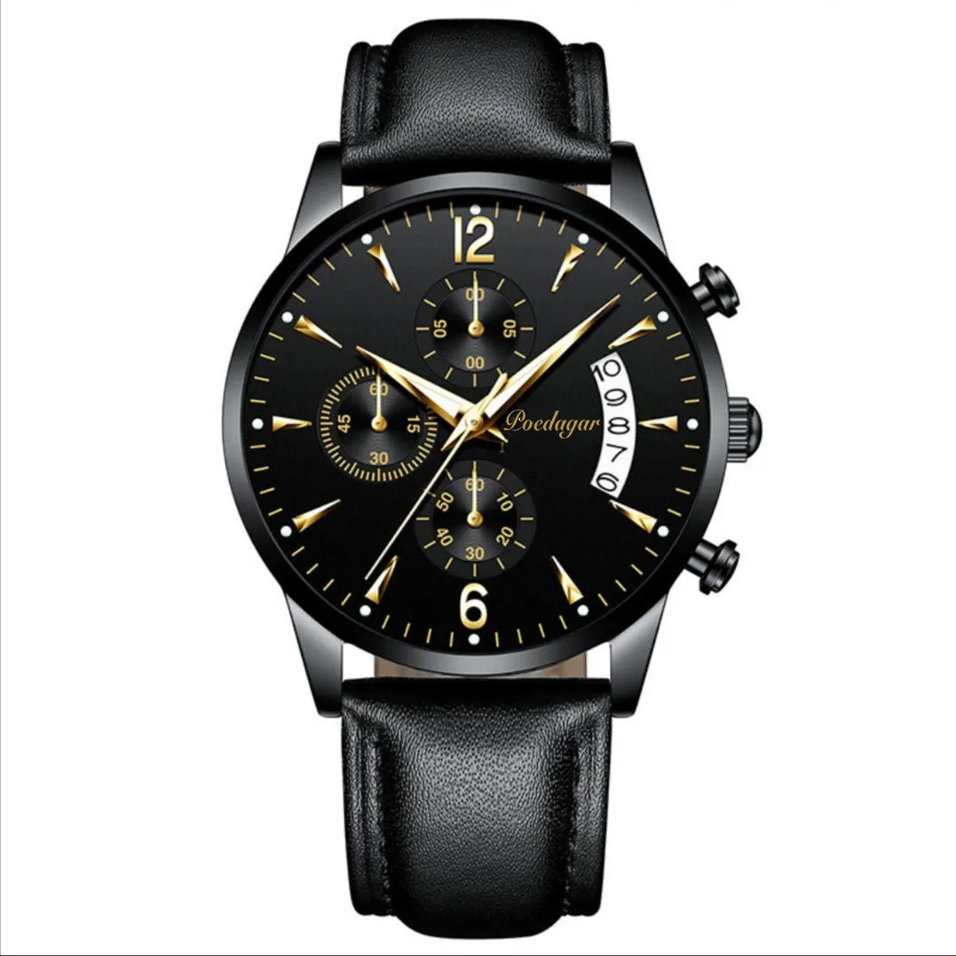 Swiss Waterproof Luminous Calendar Men's Watch Korean Fashion Business