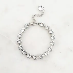 Tennis Bracelet - Swarovski Crystal Element - Rhodium Plated