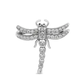 Tiffany & Co. Enchanted Dragonfly Diamond Brooch - Platinum