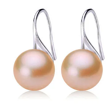 Top Quality Natural Genuine Cultured Freshwater Pearl Earrings Jewelry Girls' Favorite Gifts For Bridesmaid