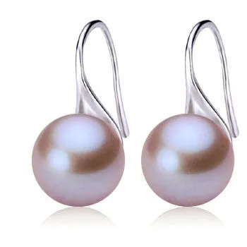 Top Quality Natural Genuine Cultured Freshwater Pearl Earrings Jewelry Girls' Favorite Gifts For Bridesmaid