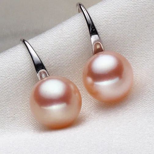 Top Quality Natural Genuine Cultured Freshwater Pearl Earrings Jewelry Girls' Favorite Gifts For Bridesmaid