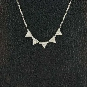 Triangle Shapes Diamond Pendant