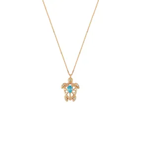 TURTLE GOLD DIAMOND NECKLACE