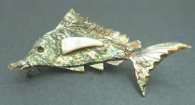 Unique Fish-Shaped Brooch