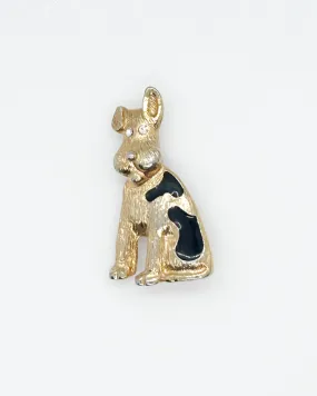 Vintage BJI Spotted Dog Brooch with Floppy Ear