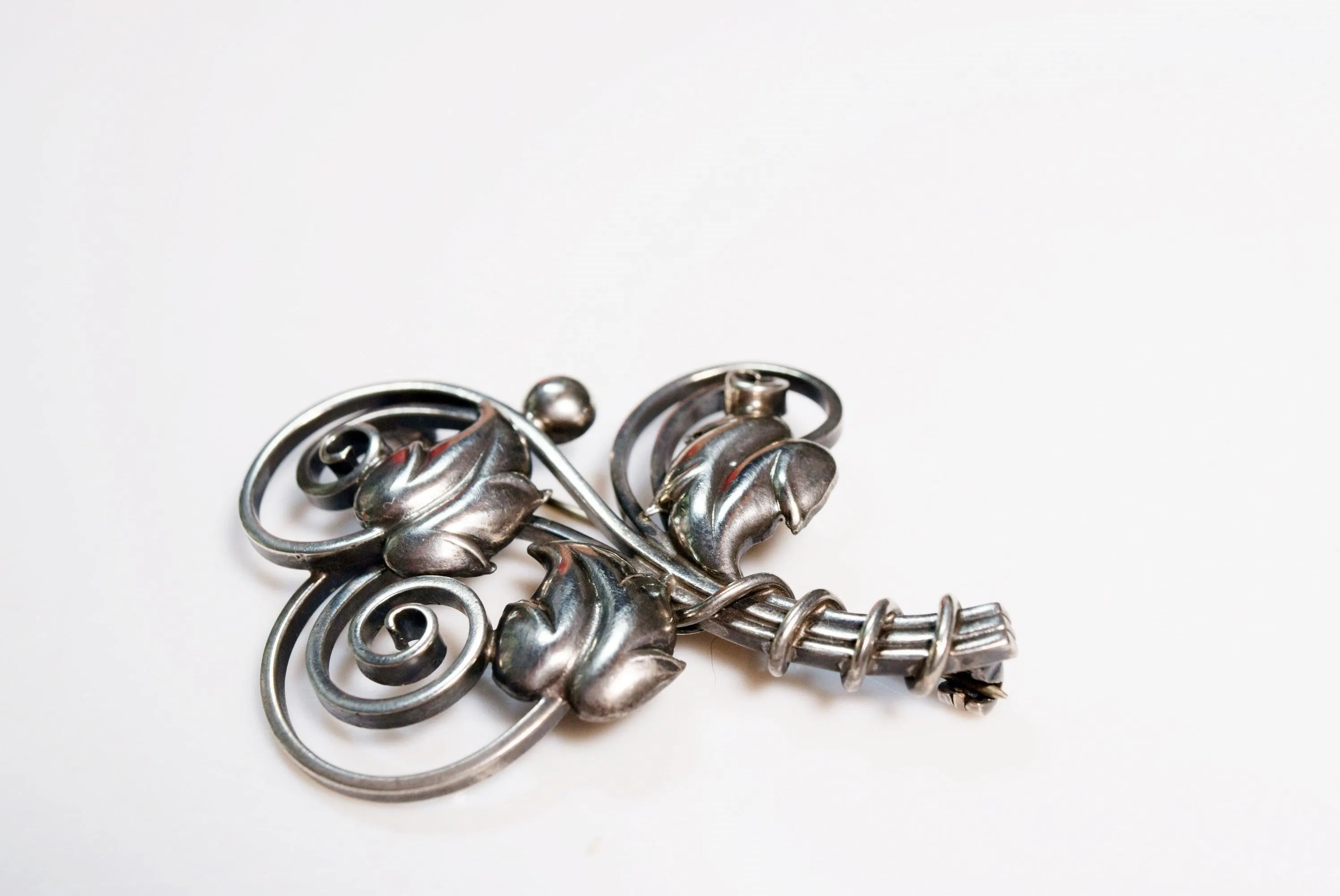 Vintage Danish Sterling Silver Hermann Siersbol Brooch