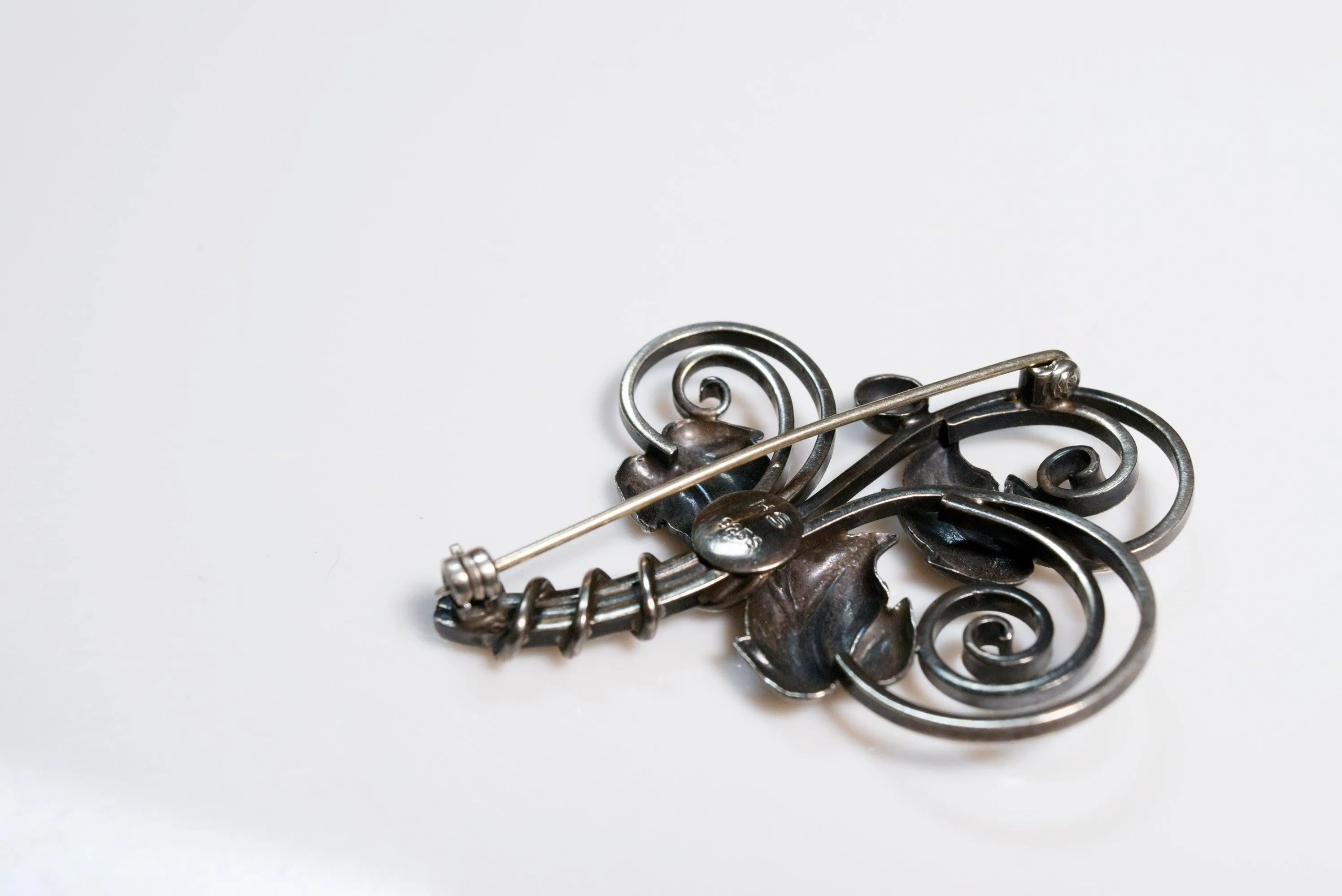 Vintage Danish Sterling Silver Hermann Siersbol Brooch