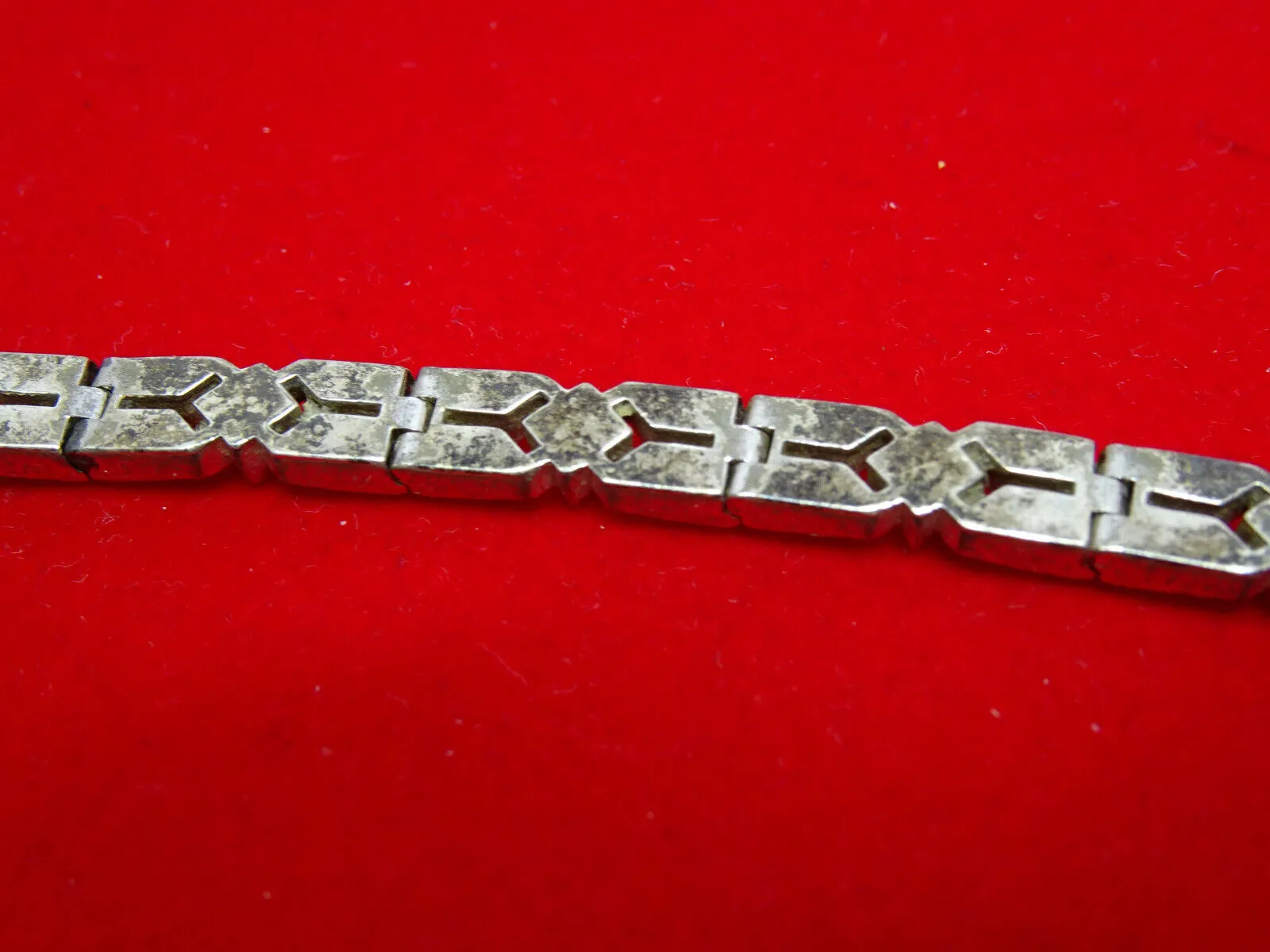 Vintage Engel Brothers Art Deco Rhinestone Paste Bracelet E.B. Bridal Bracelet