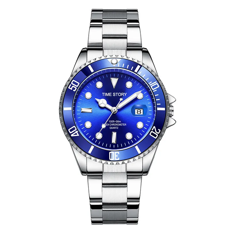 Watch Men Non-Mechanical Watch Men's Watch Wholesale Waterproof Fashion Luminous Men's Watch