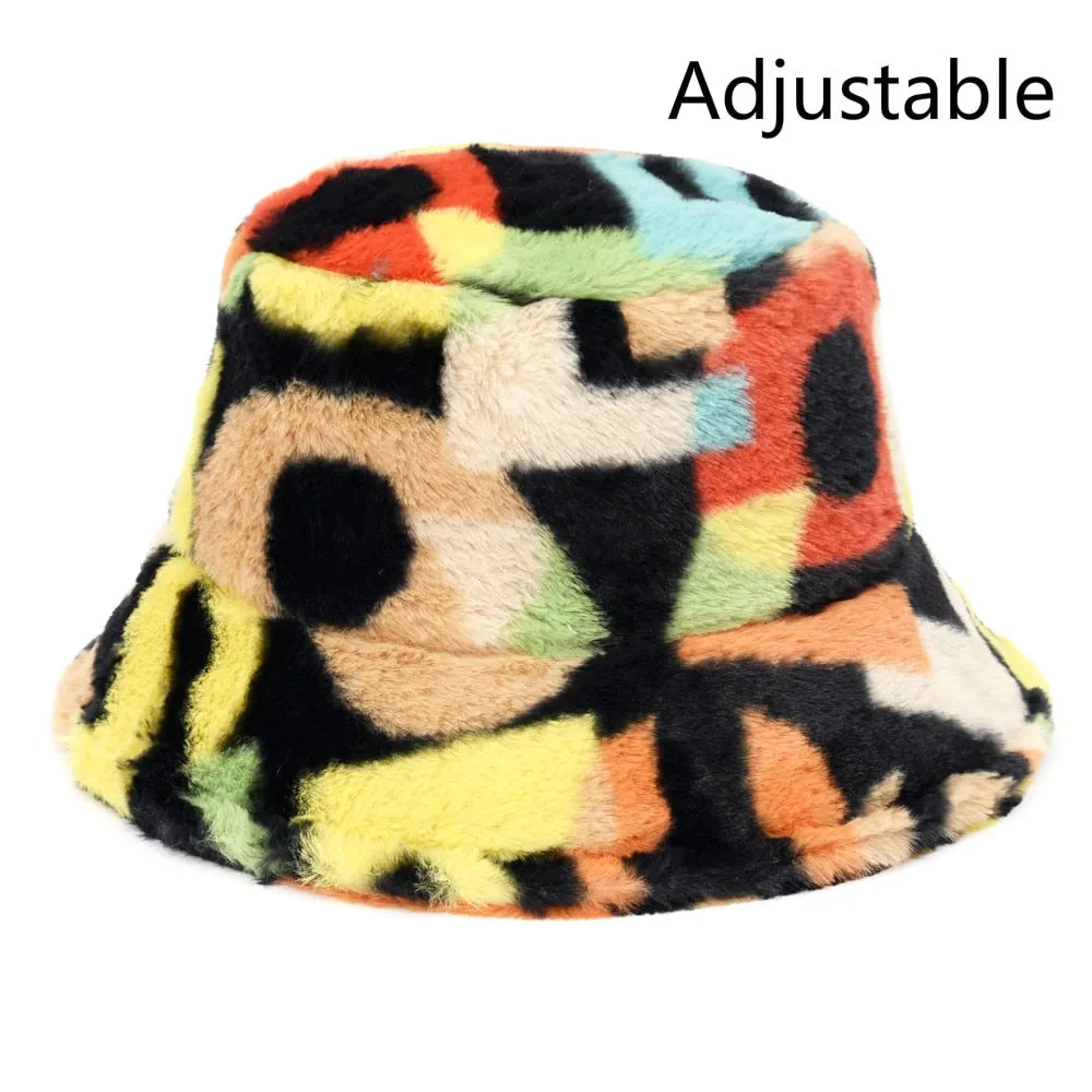 Winter Fluffy Bucket Hats