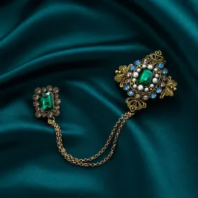 Women's Baroque Palace Chain Brooch