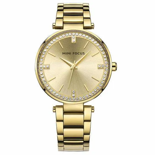 Women's Quartz Diamond Movement Calendar Waterproof Watch