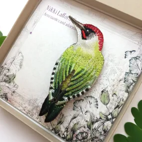 Woodpecker Brooch